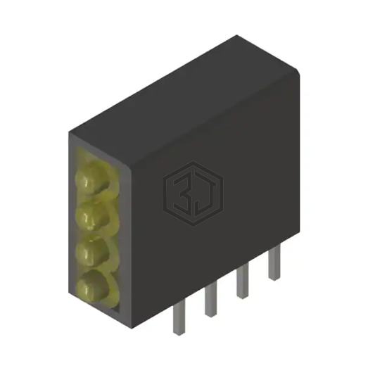PL104-4Y01 - P-tec - LEDs - Circuit Board Indicators, Arrays, Light Bars, Bar Graphs