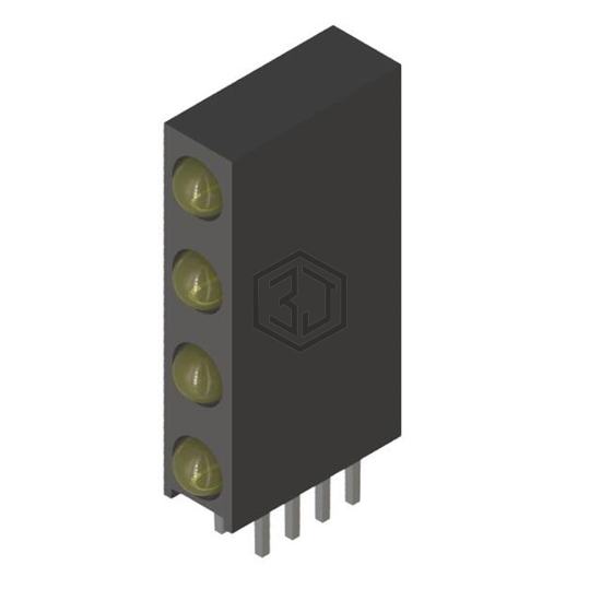 PL314A-4Y01 - P-tec - LEDs - Circuit Board Indicators, Arrays, Light Bars, Bar Graphs