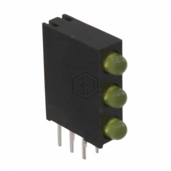WP934SA/3YD - Kingbright - LEDs - Circuit Board Indicators, Arrays, Light Bars, Bar Graphs