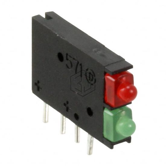 5710112100F - Dialight - LEDs - Circuit Board Indicators, Arrays, Light Bars, Bar Graphs