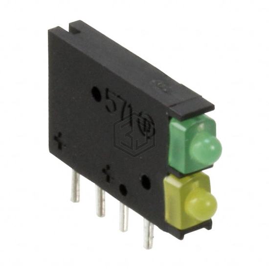 5710123F - Dialight - LEDs - Circuit Board Indicators, Arrays, Light Bars, Bar Graphs