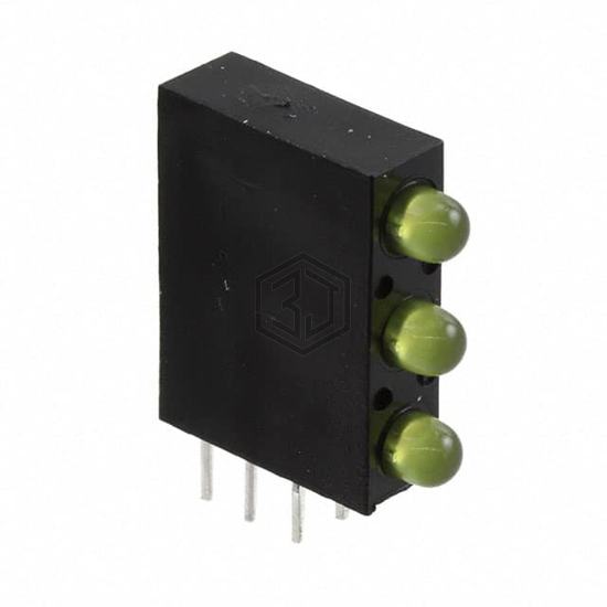 QLA764B-3Y - QT Brightek (QTB) - LEDs - Circuit Board Indicators, Arrays, Light Bars, Bar Graphs