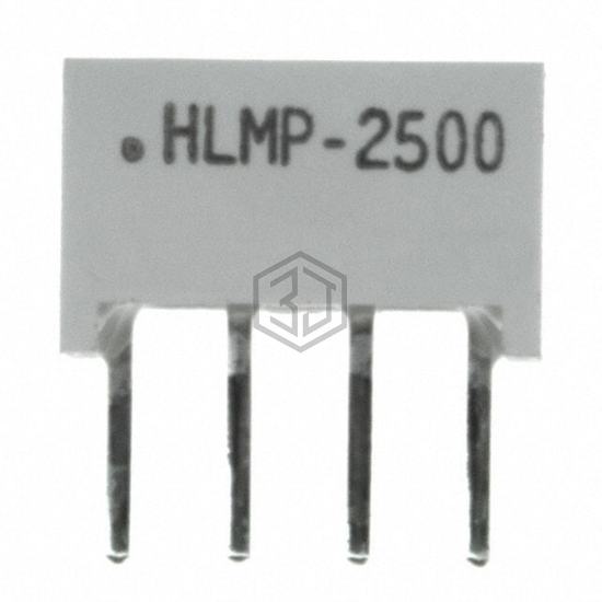 HLMP-2500-FG000 - Broadcom Limited - LEDs - Circuit Board Indicators, Arrays, Light Bars, Bar Graphs