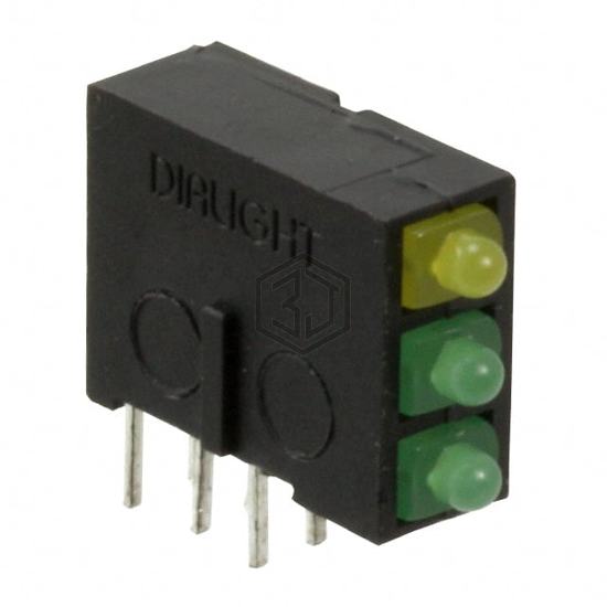 5700100322F - Dialight - LEDs - Circuit Board Indicators, Arrays, Light Bars, Bar Graphs