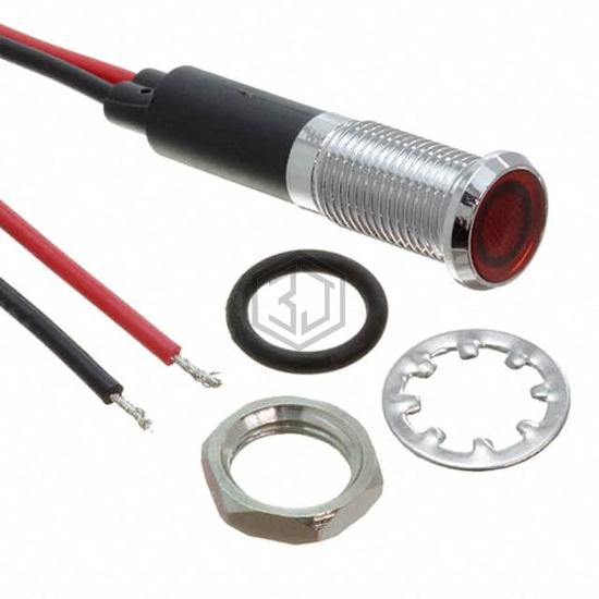 FL1M-8FW-1-R2V - Mallory Sonalert Products Inc. - Panel Indicators, Pilot Lights