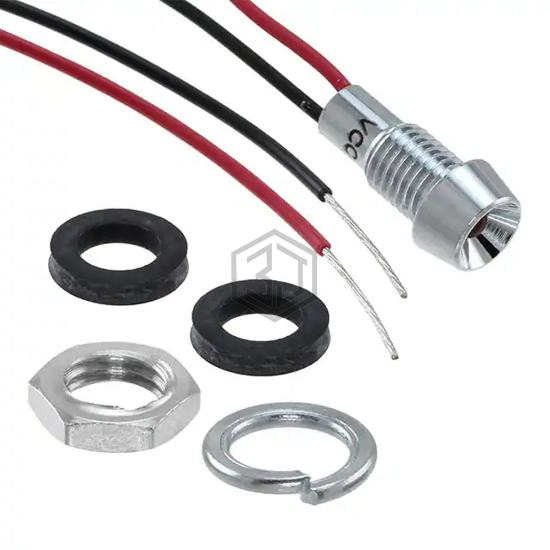 L60D-A12-W - Visual Communications Company - VCC - Panel Indicators, Pilot Lights