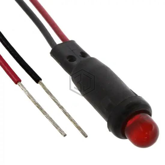 L59D-R12-W - Visual Communications Company - VCC - Panel Indicators, Pilot Lights