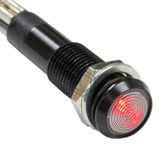 PM5-M124-RED - Bivar Inc. - Panel Indicators, Pilot Lights