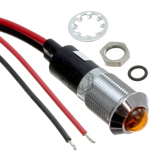 FL1M-12SW-1-Y12V - Mallory Sonalert Products Inc. - Panel Indicators, Pilot Lights