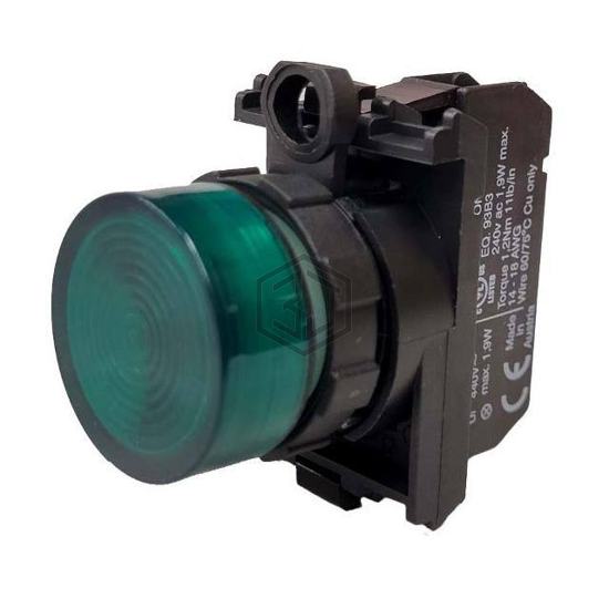 B3R GN/L110 - B&J-USA, Inc. - Panel Indicators, Pilot Lights