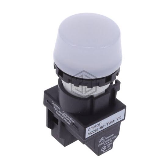 M22N-BP-TWA-YC - Omron Automation and Safety - Panel Indicators, Pilot Lights