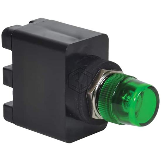 16MV20-277DLW-MPLLGN - c3controls - Panel Indicators, Pilot Lights