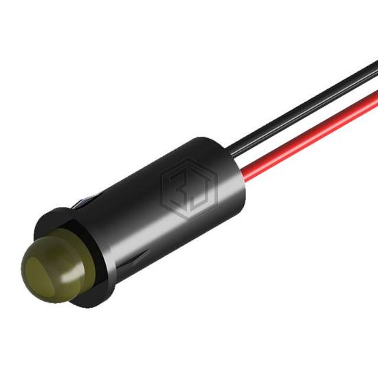 PL520-1Y01-2 - P-tec - Panel Indicators, Pilot Lights