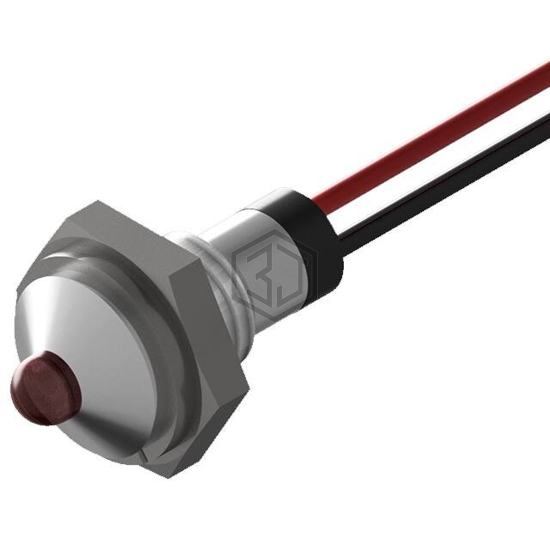 PL321-1R12-2S - P-tec - Panel Indicators, Pilot Lights