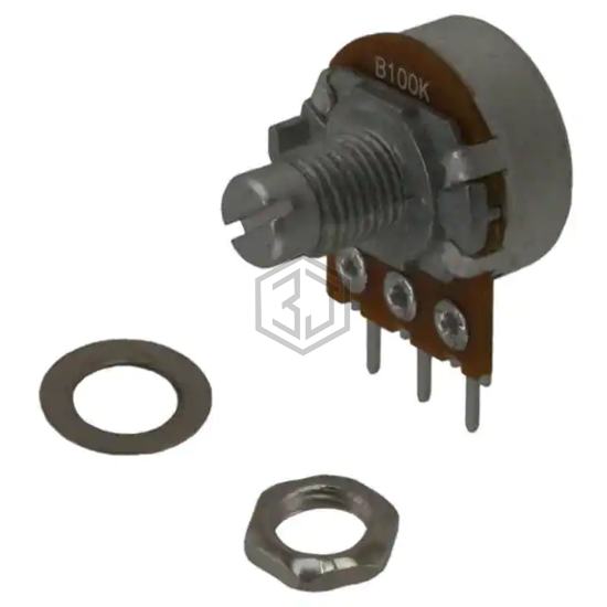 P160KN-0EB10B100K - TT Electronics/BI - Rotary Potentiometers, Rheostats