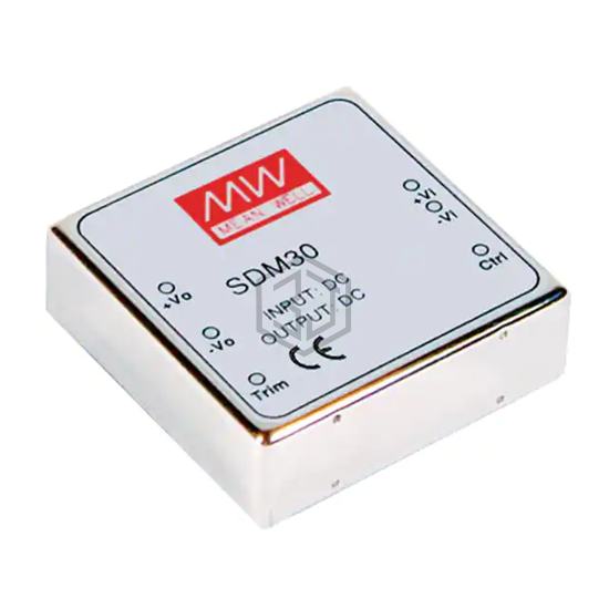 SDM30-12S3 - MEAN WELL USA Inc. - DC DC Converters