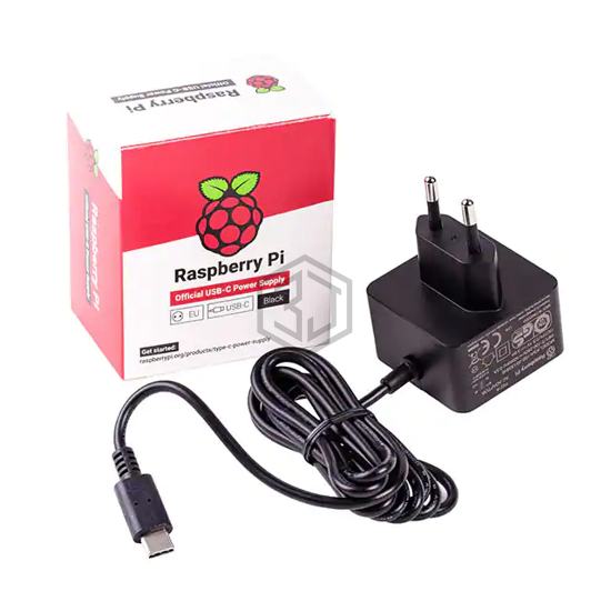 RPI USB-C power supply Black EU - Raspberry Pi - AC DC Desktop, Wall Adapters