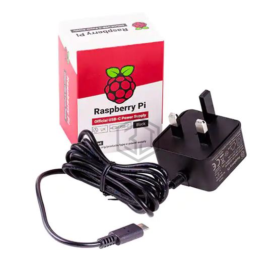 RPI USB-C power supply Black UK - Raspberry Pi - AC DC Desktop, Wall Adapters