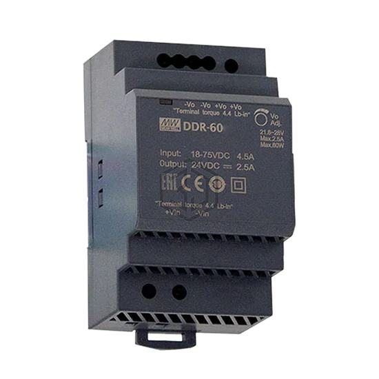 DDR-60L-12 - MEAN WELL USA Inc. - Industrial, DIN Rail Power Supplies