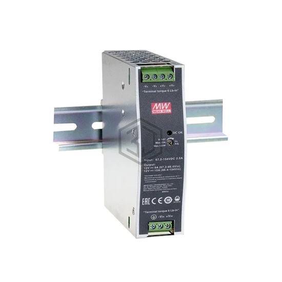 DDR-120A-12 - MEAN WELL USA Inc. - Industrial, DIN Rail Power Supplies