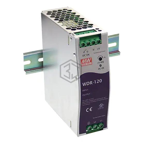 WDR-120-24 - MEAN WELL USA Inc. - Industrial, DIN Rail Power Supplies