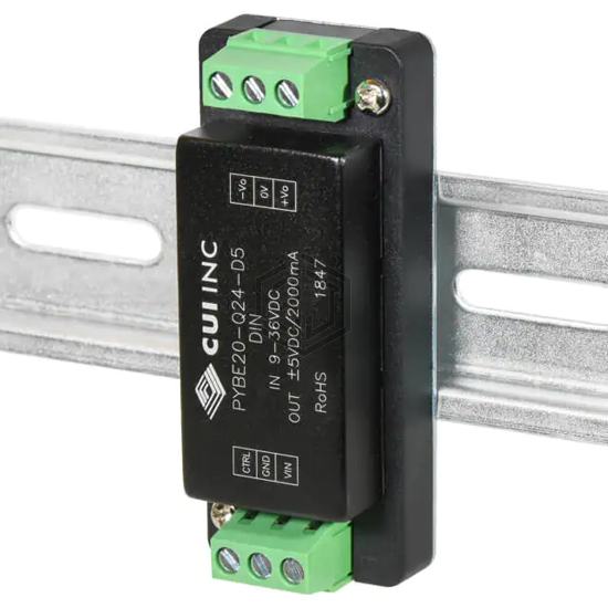 PYBE20-Q24-S3-DIN - CUI Inc. - Industrial, DIN Rail Power Supplies