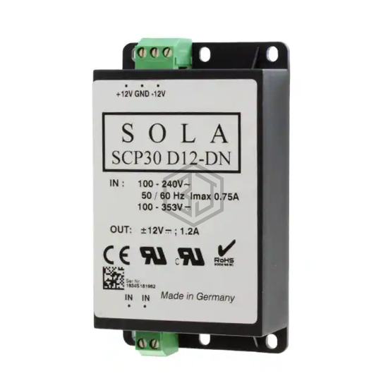 SCP30D12-DN - SolaHD - Industrial, DIN Rail Power Supplies