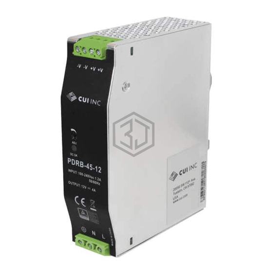 PDRB-45-12 - CUI Inc. - Industrial, DIN Rail Power Supplies