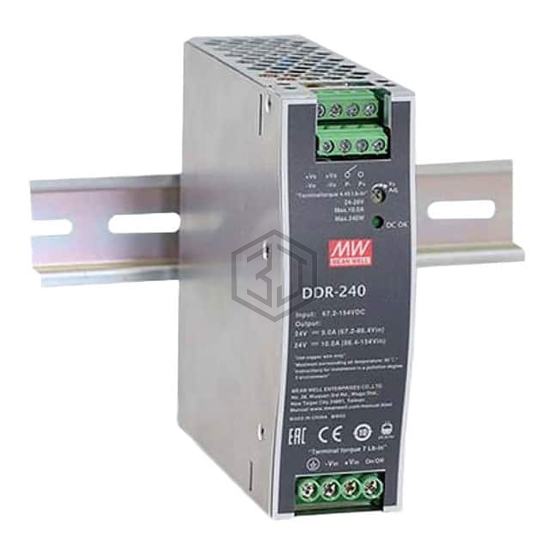 DDR-240D-24 - MEAN WELL USA Inc. - Industrial, DIN Rail Power Supplies