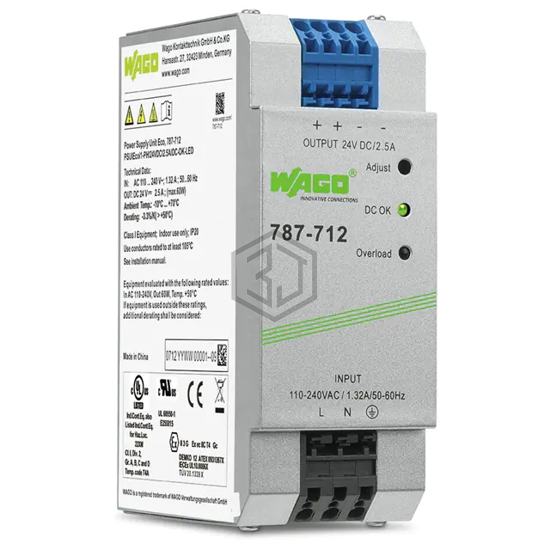 787-712 - WAGO Corporation - Industrial, DIN Rail Power Supplies