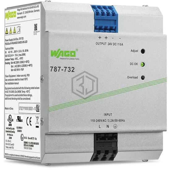 787-732 - WAGO Corporation - Industrial, DIN Rail Power Supplies
