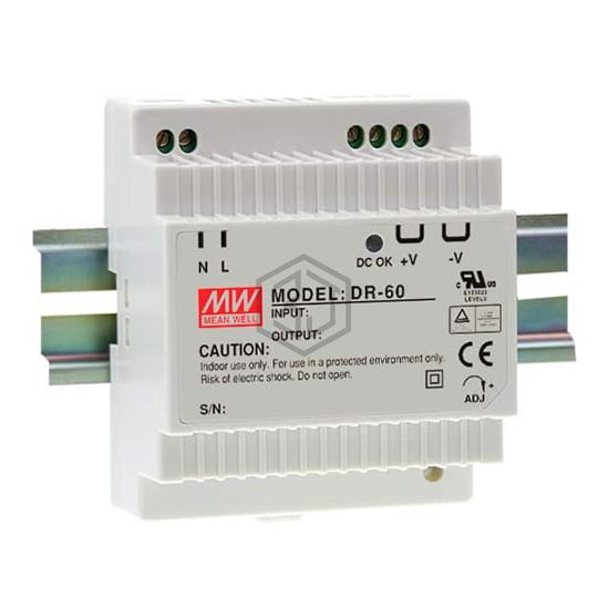 DR-60-5 - MEAN WELL USA Inc. - Industrial, DIN Rail Power Supplies