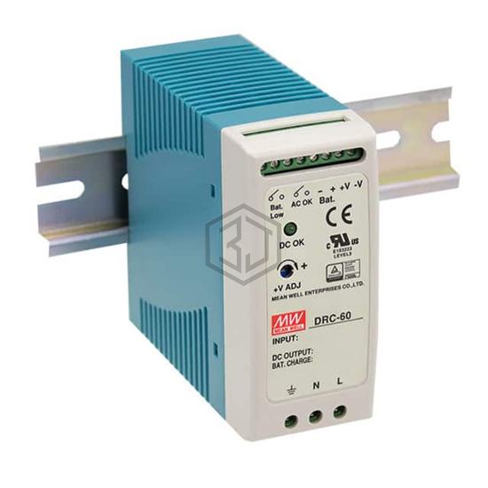 DRC-60A - MEAN WELL USA Inc. - Industrial, DIN Rail Power Supplies