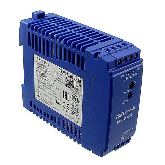 DRB50-15-1 - TDK-Lambda Americas Inc - Industrial, DIN Rail Power Supplies