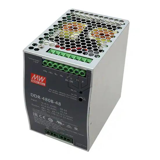 DDR-480B-48 - MEAN WELL USA Inc. - Industrial, DIN Rail Power Supplies