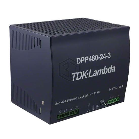 DPP480-24-3 - TDK-Lambda Americas Inc - Industrial, DIN Rail Power Supplies