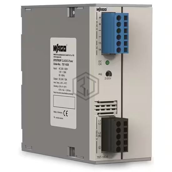 787-1638 - WAGO Corporation - Industrial, DIN Rail Power Supplies