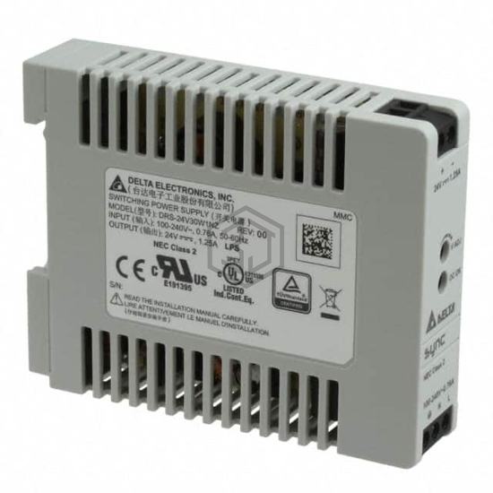 DRS-24V30W1NZ - Delta Electronics - Industrial, DIN Rail Power Supplies