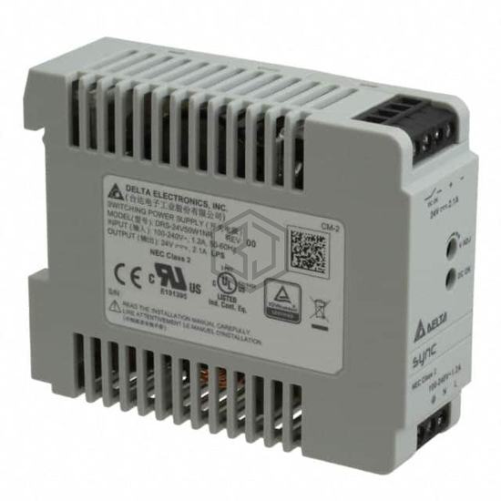 DRS-24V50W1NR - Delta Electronics - Industrial, DIN Rail Power Supplies