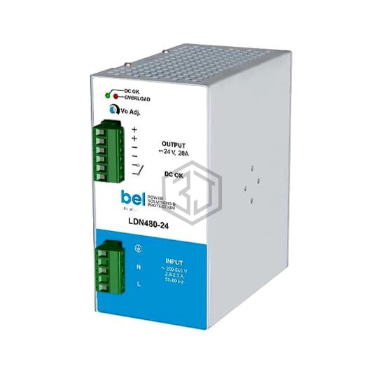 LDN480-24 - Bel Power Solutions - Industrial, DIN Rail Power Supplies