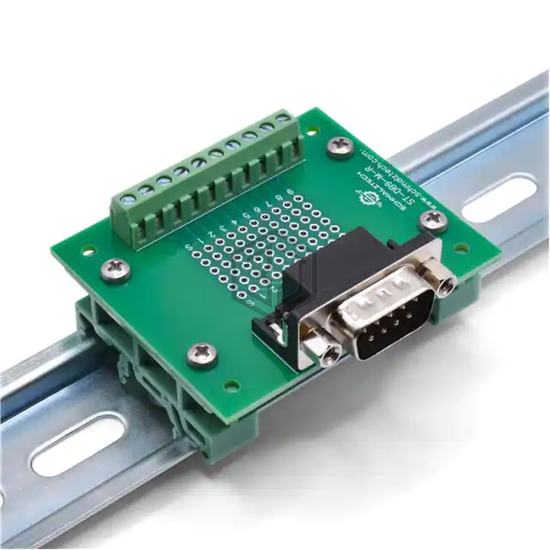 ST-DB9-M-R-DIN - SchmalzTech, LLC - Adapter, Breakout Boards