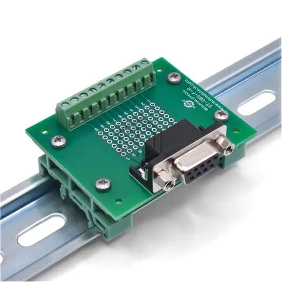 ST-DB9-F-R-DIN - SchmalzTech, LLC - Adapter, Breakout Boards