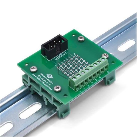 ST-HDR-2-4-DIN - SchmalzTech, LLC - Adapter, Breakout Boards
