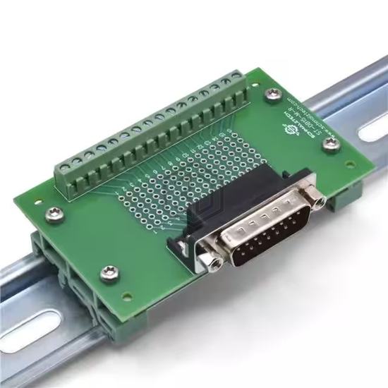 ST-DB15-M-R-DIN - SchmalzTech, LLC - Adapter, Breakout Boards
