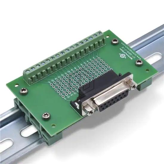 ST-DB15-F-R-DIN - SchmalzTech, LLC - Adapter, Breakout Boards