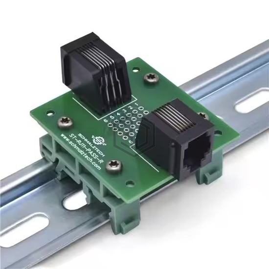ST-RJ11-PASS-R-DIN - SchmalzTech, LLC - Adapter, Breakout Boards