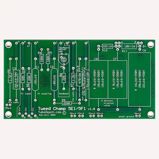 PCB-5E1-5F1 - TubeDepot - Prototype Boards Perforated