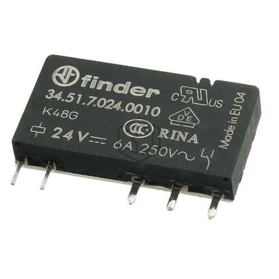 34.51.7.024.0010 - Finder Relays, Inc. - Power Relays, Over 2 Amps