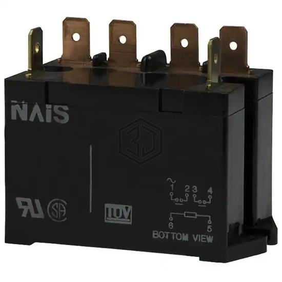 HE2AN-Q-DC6V - Panasonic Electric Works - Power Relays, Over 2 Amps