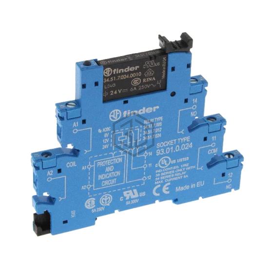 38.51.0.024.0060 - Finder Relays, Inc. - Power Relays, Over 2 Amps